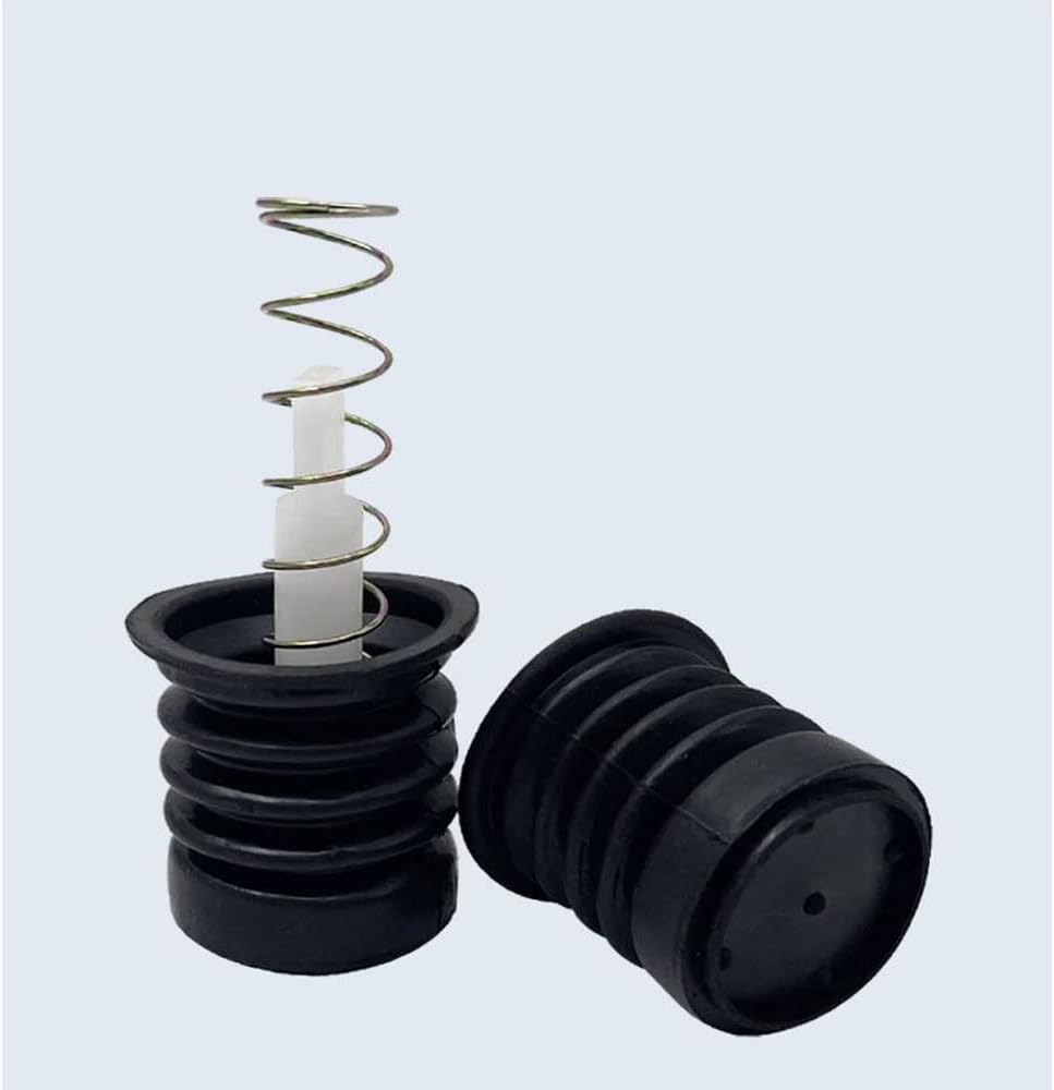 2 Sets Drain Trap Seal Spring Pull Rod Switch Rubber Plug Valve Rubber Sealing Stopper Replacement Universal for Twin Tub Washer Dryer 2 in 1 Combo Washing Machine Accessories