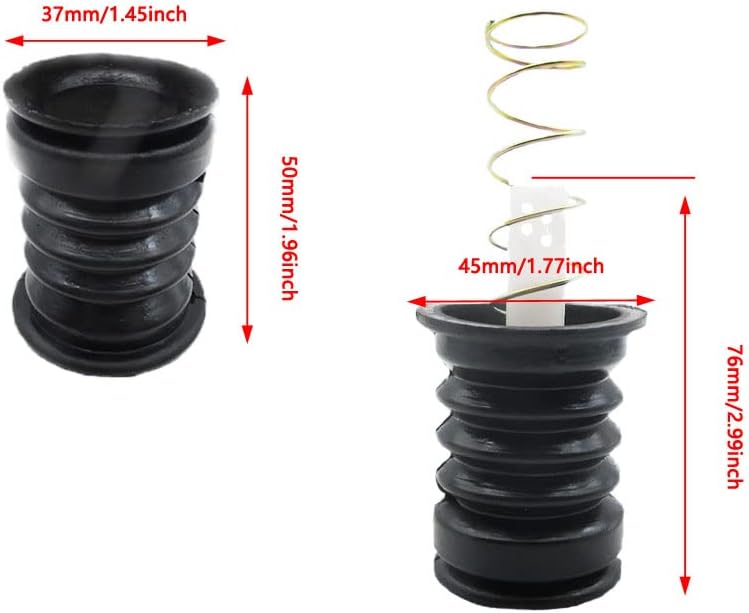 2 Sets Drain Trap Seal Spring Pull Rod Switch Rubber Plug Valve Rubber Sealing Stopper Replacement Universal for Twin Tub Washer Dryer 2 in 1 Combo Washing Machine Accessories
