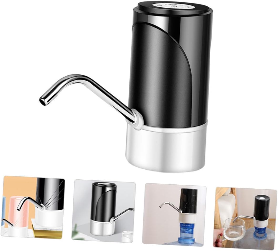 1pc USB Rechargeable Drinking Water Pump Electric Water Dispenser for Bottles Easy to Use Practical Food-Grade Hose for Home and Office