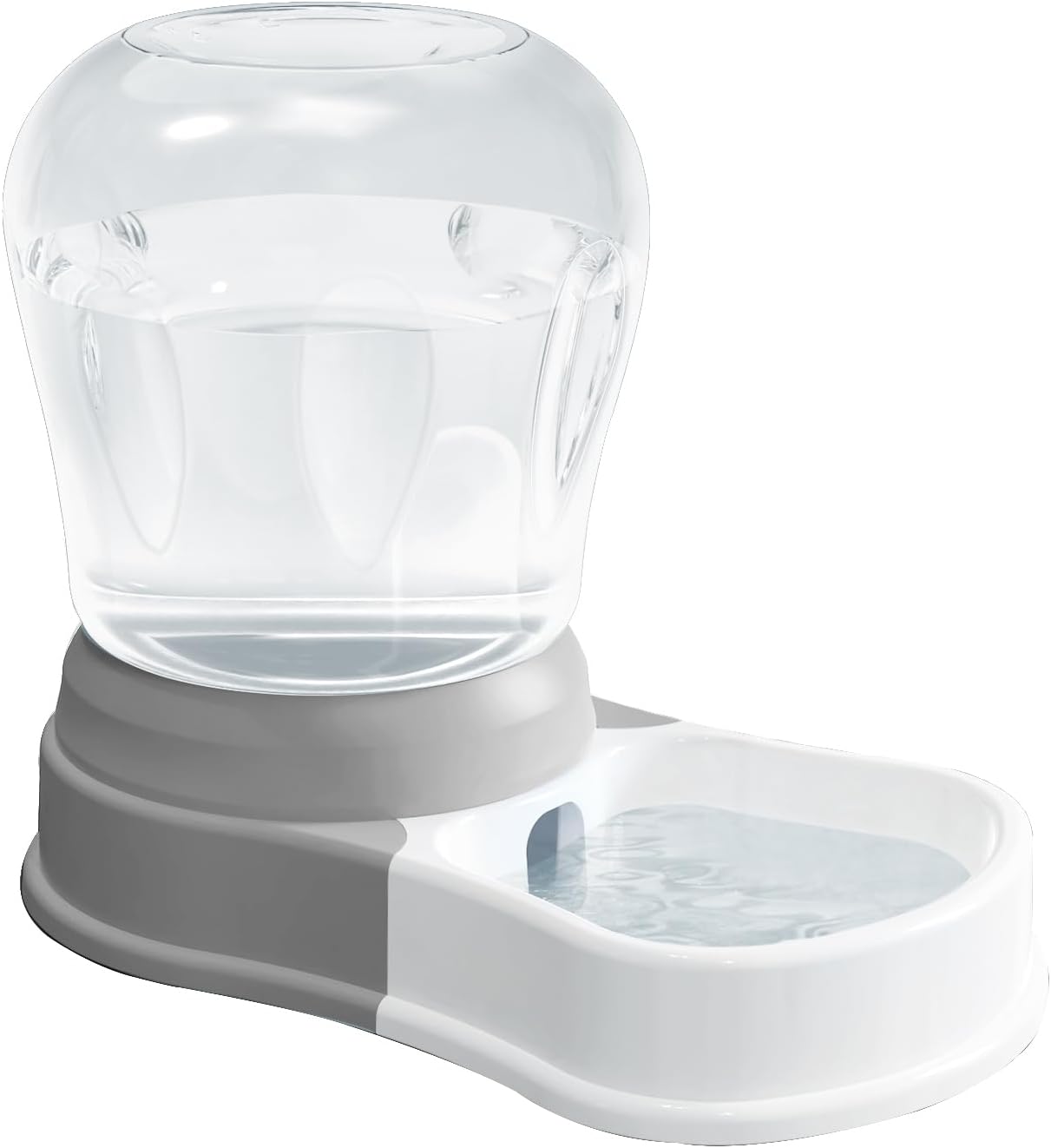 1.58 Gallon Automatic Dog Water Bowl Dispenser, Large Capacity Water Feeder for Cats and Dogs, BPA-Free, 1.58 Gallon Grey