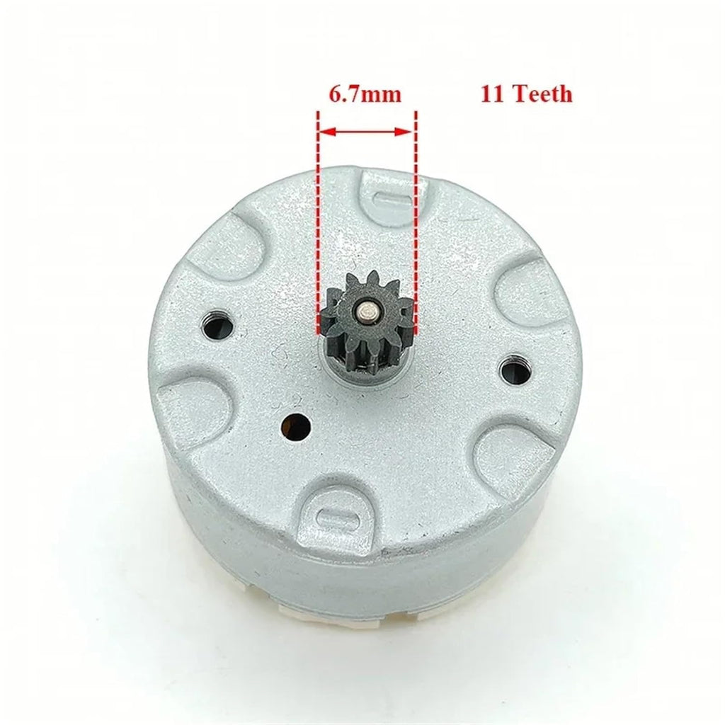 1pc Mini 500 Motor Standard RC500-KN/12500 6V 9V 12V 5800RPM Micro 32mm Diameter Round Motor 11T Gear for Sweeper Robot