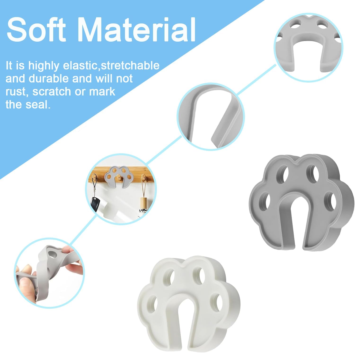 2 Pack Washing Machine Door Prop Open, Silicone Front Loader Washer Door Stopper Dryer Dishwasher Laundry Door Holder Washer and Dryer Accessories