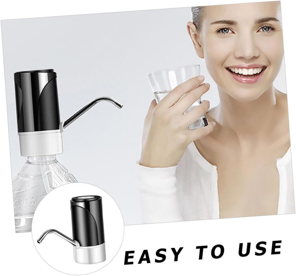 1pc USB Rechargeable Drinking Water Pump Electric Water Dispenser for Bottles Easy to Use Practical Food-Grade Hose for Home and Office