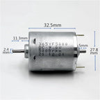 1pc Micro 365 Dual Shaft Motor RS-365 6V 9V 12V 14.4V 18V 24V 14200RPM Mini 28mm Electric Motor Knurled Shaft DIY Sweeper Robot