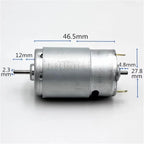 1pc RS-395-2656 Micro 395 Motor Dual 2.3mm Shaft 12V 14.4V 18V 24V 13500RPM Mini 28mm Electric Motor DIY Sweeper Robot Toy Model