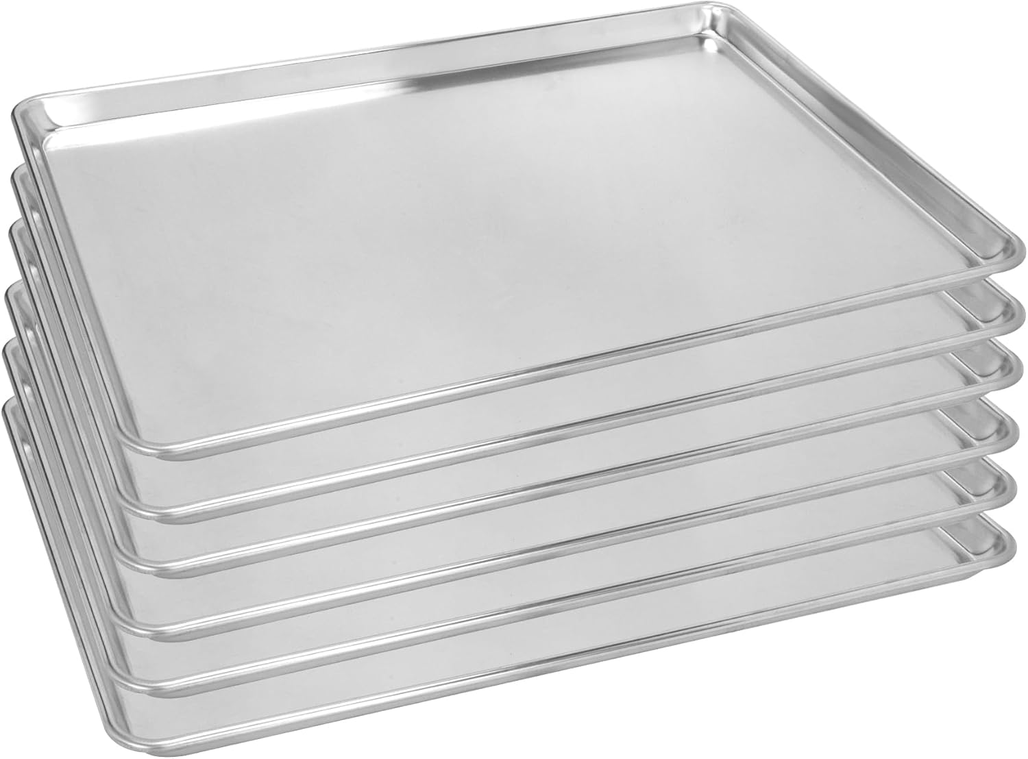 12 Pack Full Size Aluminum Perforated Baking Sheet Pan, 26"×18" Cookie Sheets For Oven in Bakery, Restaurant & Kitchen