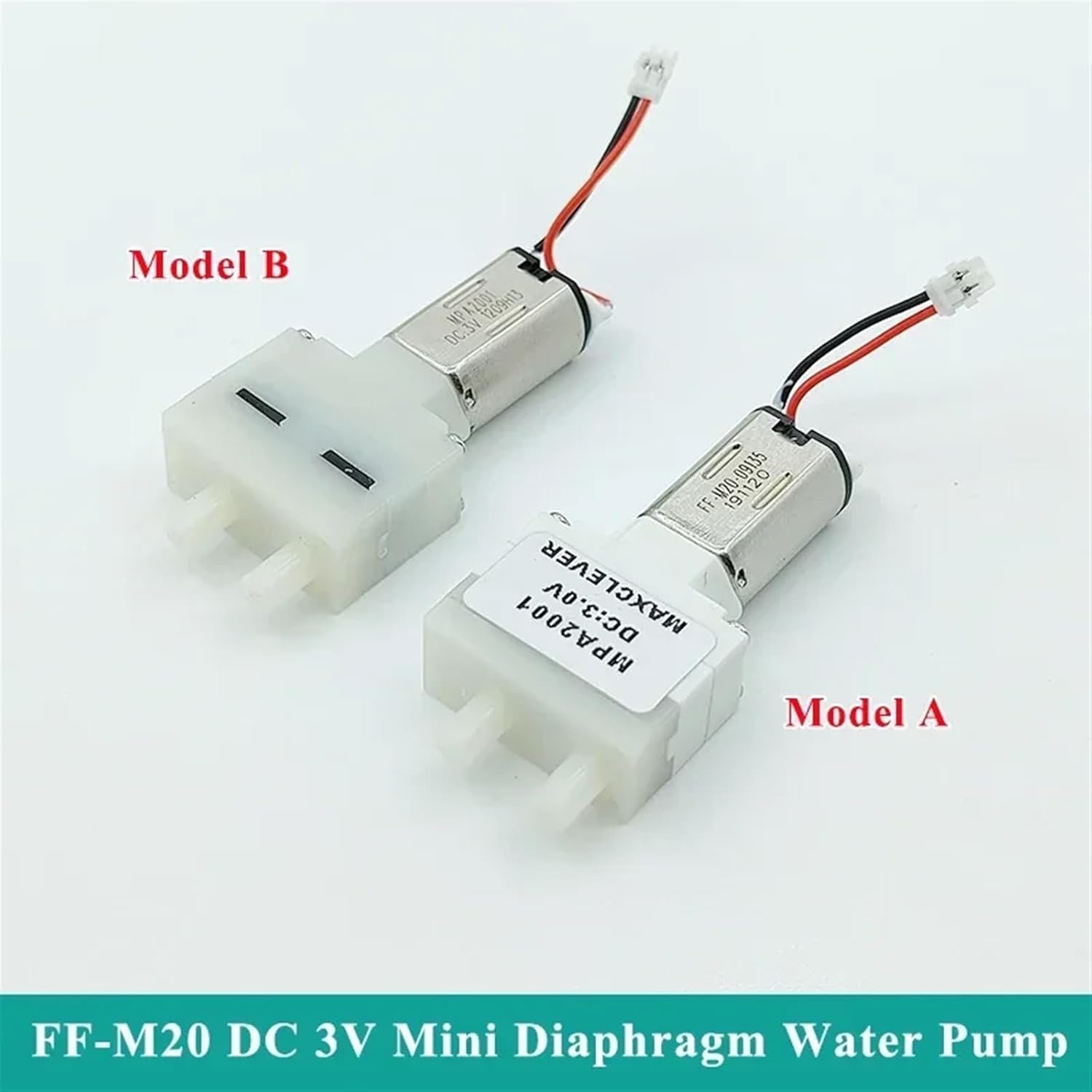 1PC MPA2001 M20 Water Pump DC 3V Small Diaphragm Self priming Water Suction Pump Low Flow for Home Sweeping Robot(Model A)