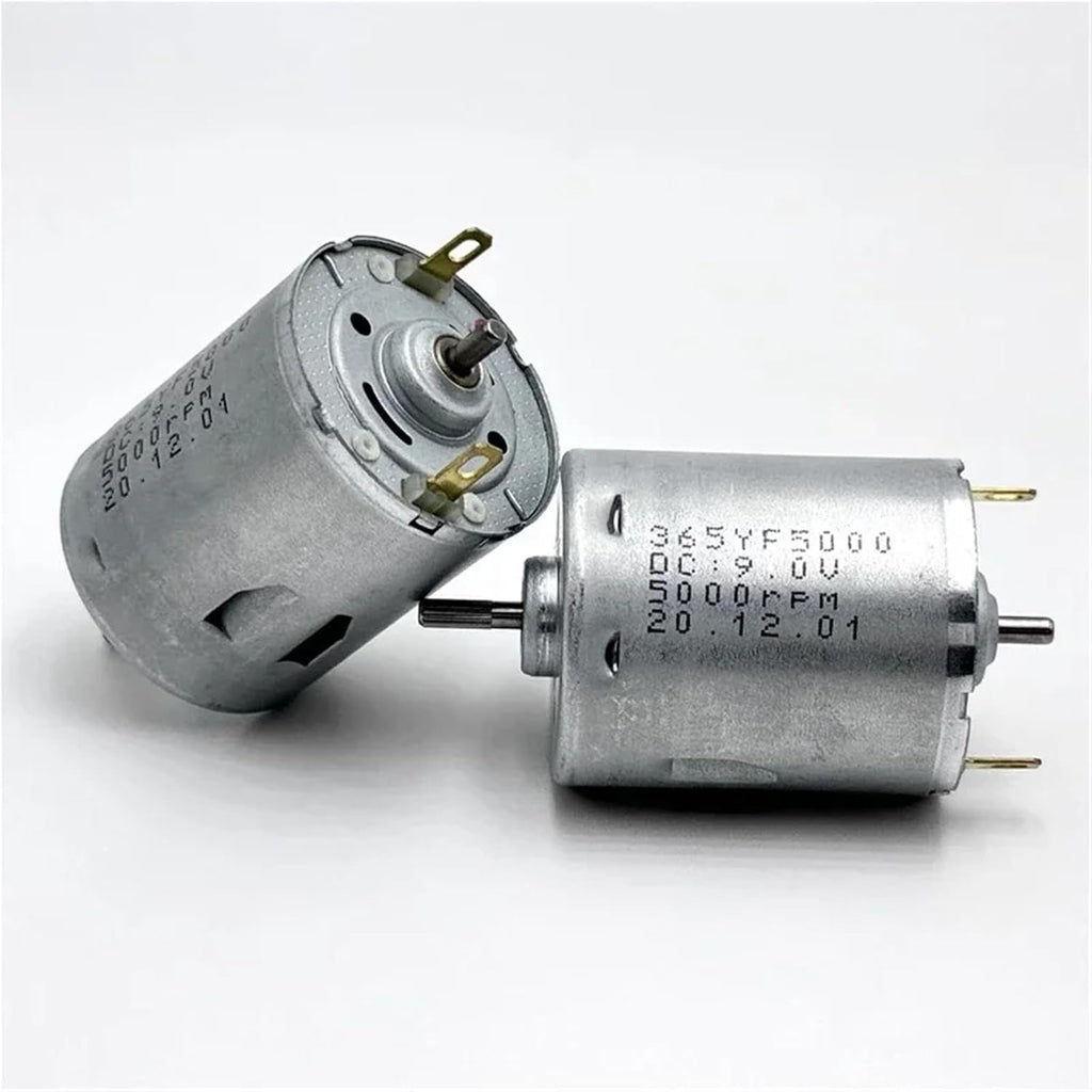 1pc Micro 365 Dual Shaft Motor RS-365 6V 9V 12V 14.4V 18V 24V 14200RPM Mini 28mm Electric Motor Knurled Shaft DIY Sweeper Robot