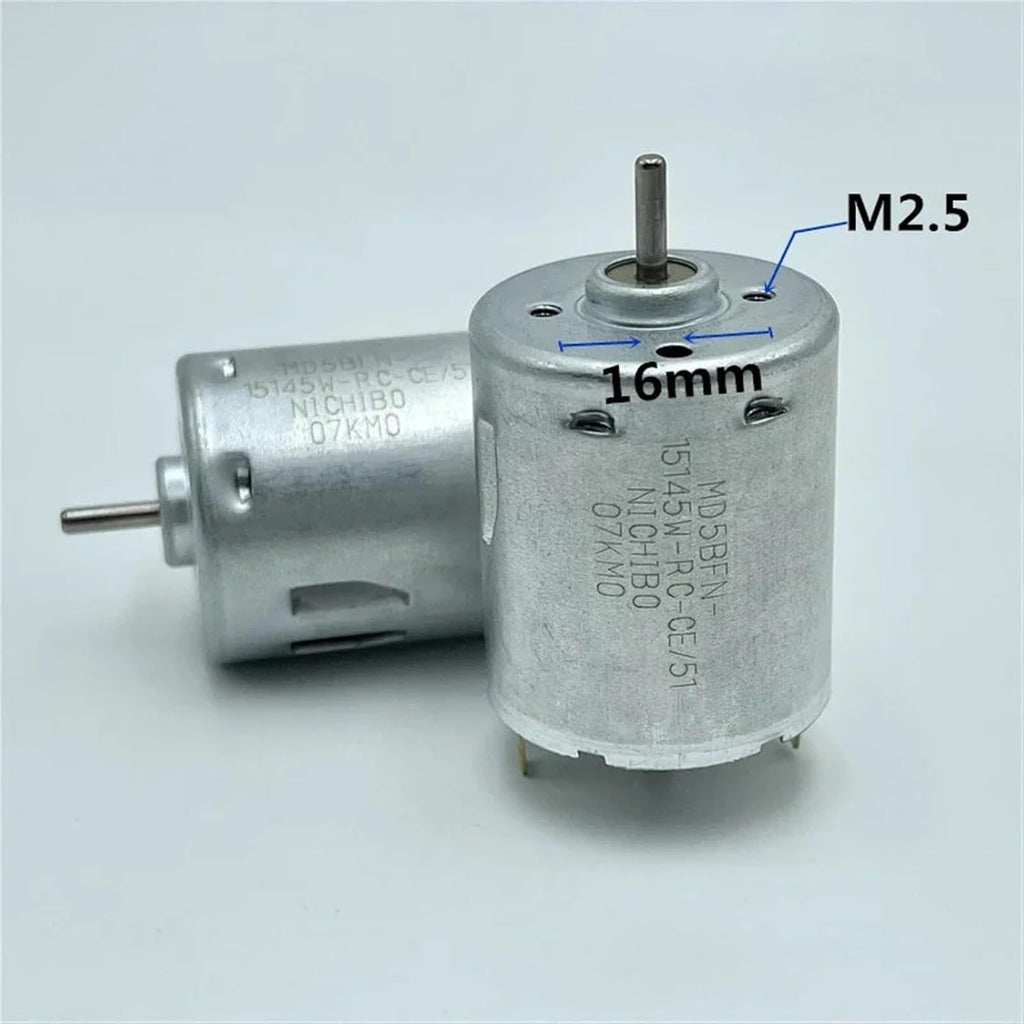 10PCS RS-365 Dual Shaft Electric Motor DC 6V 12V 18V 24V 28mm Round Motor for Sweeper Robot Vacuum Cleaner Hair Dryer