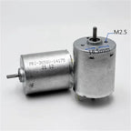 1pc Micro 365 Motor PRI-365SV-14175 Dual 2.3mm Shaft 12V 14.4V 18V 24V 10500RPM Mini 28mm Electric Motor DIY Home Sweeper Robot