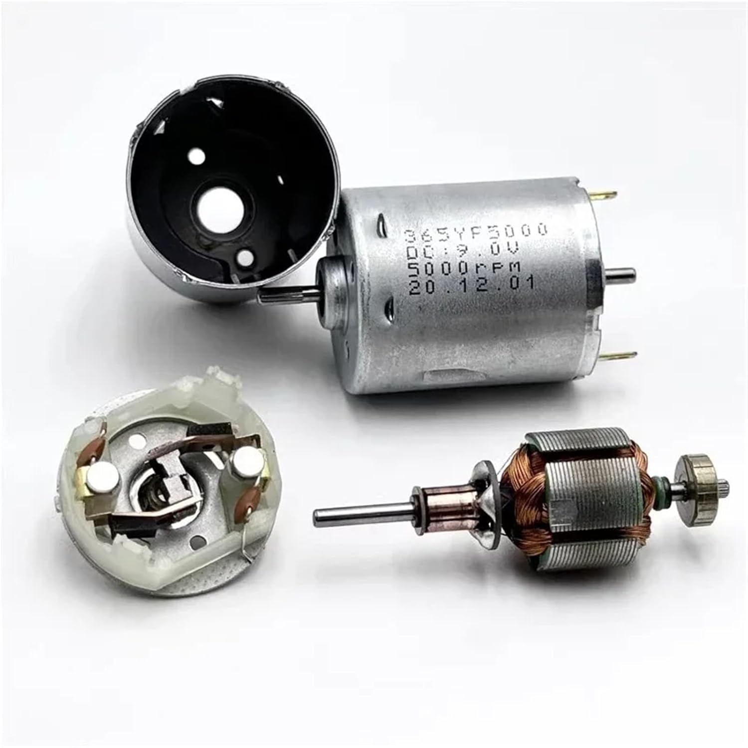 1pc Micro 365 Dual Shaft Motor RS-365 6V 9V 12V 14.4V 18V 24V 14200RPM Mini 28mm Electric Motor Knurled Shaft DIY Sweeper Robot