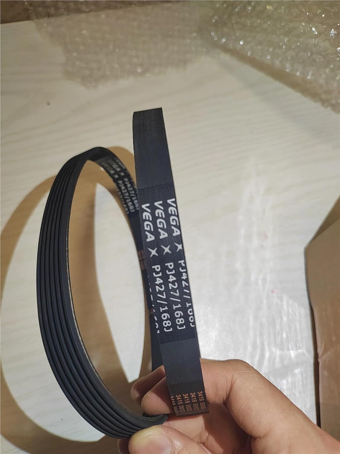 1pcs 168J PJ427 Poly Ribbed V-Belt Washing Machine Tumber Dryer Treadmill Motor Transimission Belt 4 5 6 7 8 9 10ribs(6ribs)
