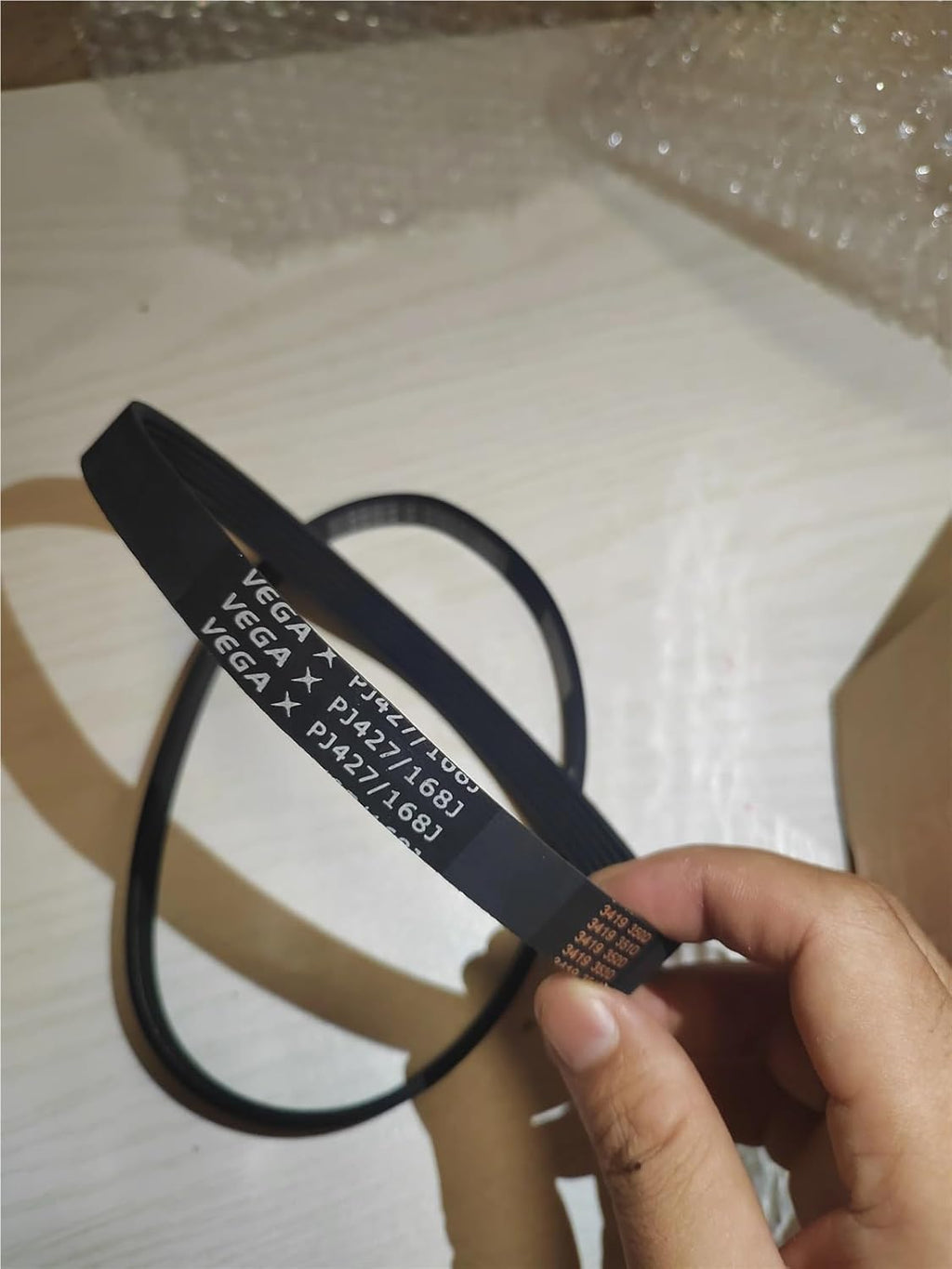 1pcs 168J PJ427 Poly Ribbed V-Belt Washing Machine Tumber Dryer Treadmill Motor Transimission Belt 4 5 6 7 8 9 10ribs(5ribs)