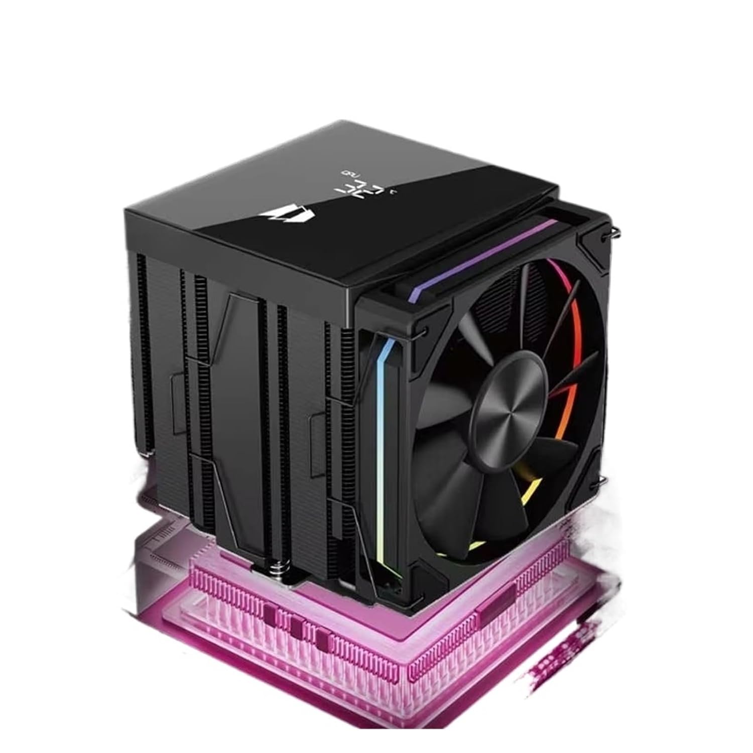 120 Digital Display 6 Copper Heat Pipes Dual Tower Dual Fan Tower Air CPU Cooler Support LGA1851 AM5(B1ACK_A-RGB)