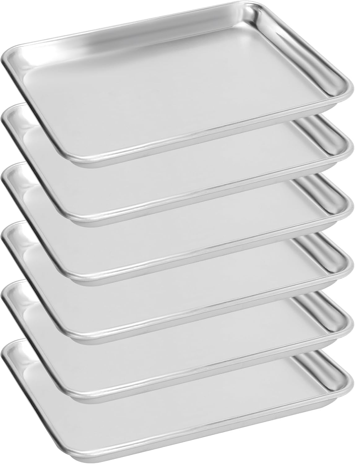 12 Pack Full Size Aluminum Perforated Baking Sheet Pan, 26"×18" Cookie Sheets For Oven in Bakery, Restaurant & Kitchen