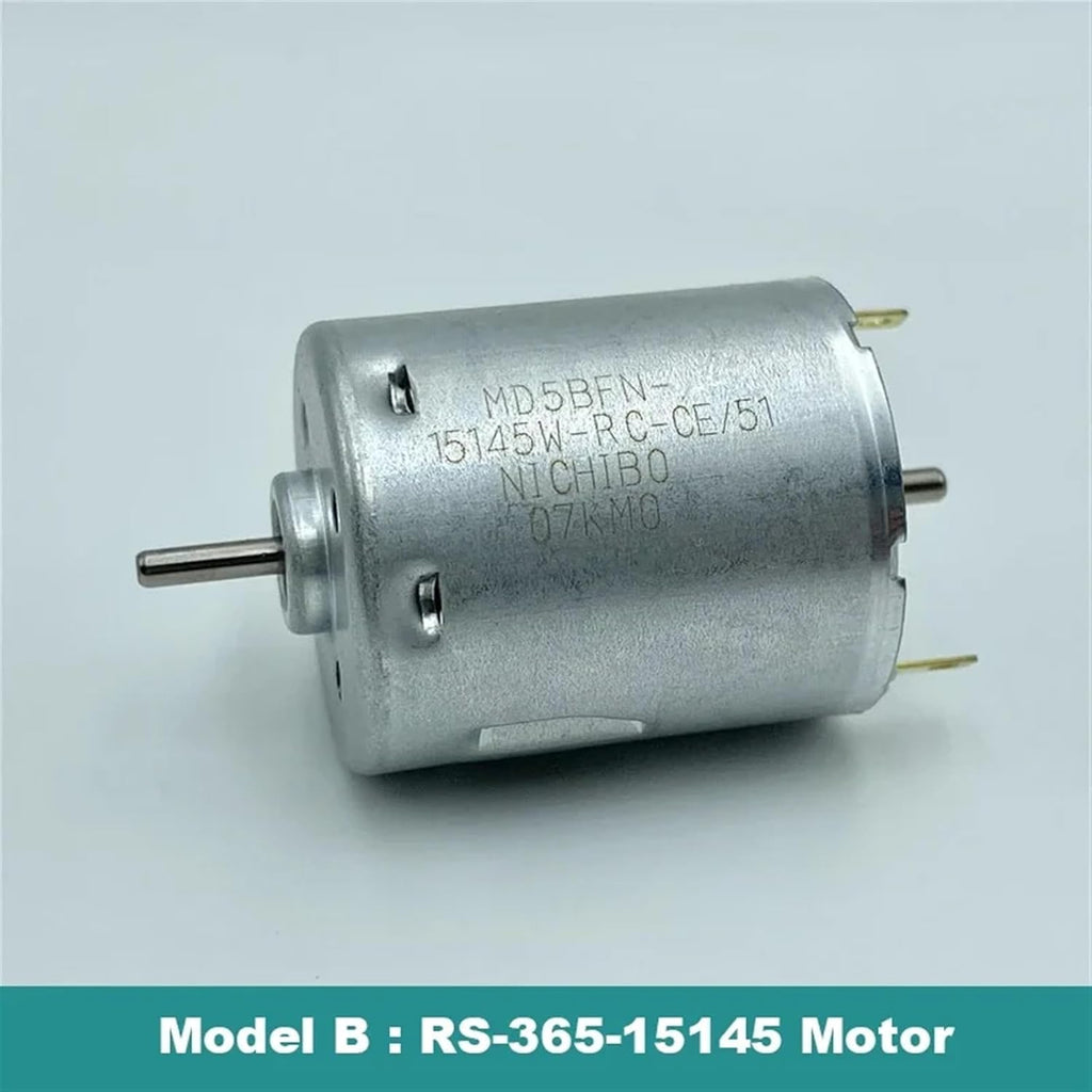 10PCS RS-365 Dual Shaft Electric Motor DC 6V 12V 18V 24V 28mm Round Motor for Sweeper Robot Vacuum Cleaner Hair Dryer