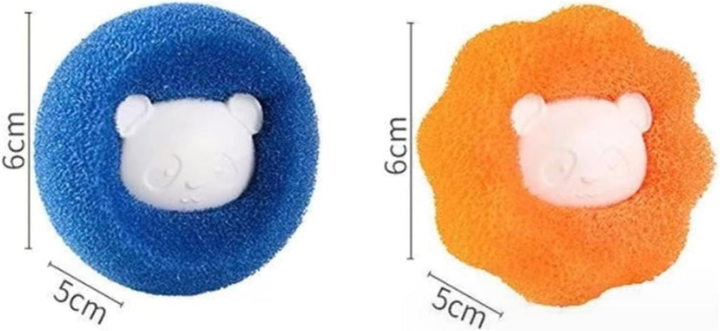 10 Pcs Pet Hair Remover for Laundry, Washing Machine Hair Catcher, Dryer Balls for Clothing Dog Cat Pet Fur Remover (Orange+Blue)
