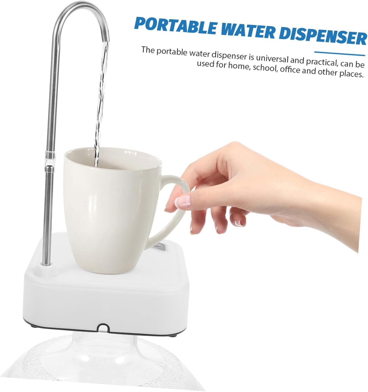 1pcs Electric Charging Water Pump Dispenser Portable Desktop Water Dispenser for Home Office and School
