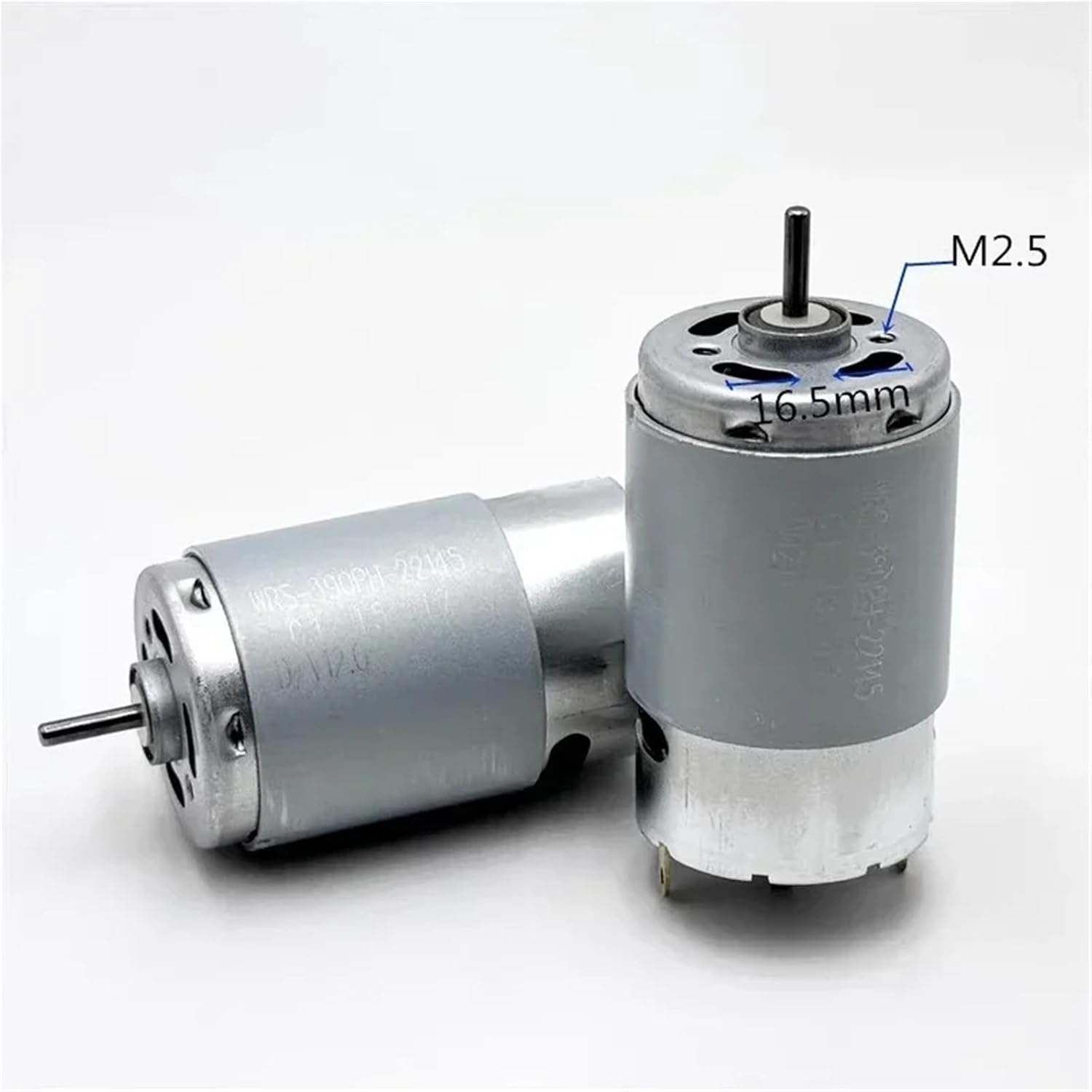 1pc Dual 2.3mm Shaft Micro 390 Motor RS-390PH-22145 12V 14.4V 18V 24V 10300RPM Mini 28mm Electric Motor DIY Toy Sweeper Robot