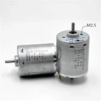 1pc Micro 365 Dual Shaft Motor RS-365 6V 9V 12V 14.4V 18V 24V 14200RPM Mini 28mm Electric Motor Knurled Shaft DIY Sweeper Robot