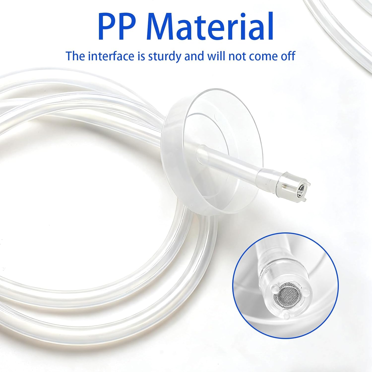 2 PCS Silicone Water Dispenser Hoses Replacement Hose for Electric 5 Gallon Water Bottle Pump (1/4"" ID Total 1M & 1.5M Lengths), Extended and Thickened Silicone Hose for Electric Water Bottle Pump