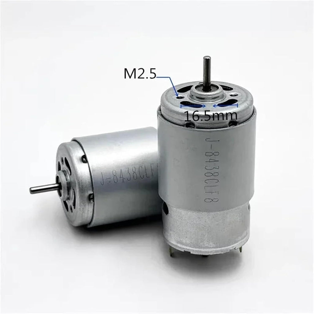 1pc RS-395-2656 Micro 395 Motor Dual 2.3mm Shaft 12V 14.4V 18V 24V 13500RPM Mini 28mm Electric Motor DIY Sweeper Robot Toy Model