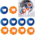 10 Pcs Pet Hair Remover for Laundry, Washing Machine Hair Catcher, Dryer Balls for Clothing Dog Cat Pet Fur Remover (Orange+Blue)