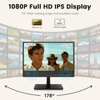 15.6 Inch Small Smart TV Full HD 1080P IPS,Compact Flat Screen Smart TV with Built-in APP,Digital ATSC Tuner,HDMI/USB/VGA Inputs,12V Car Charger Small Smart tv for Kitchen,Bedroom,RVs,Camper