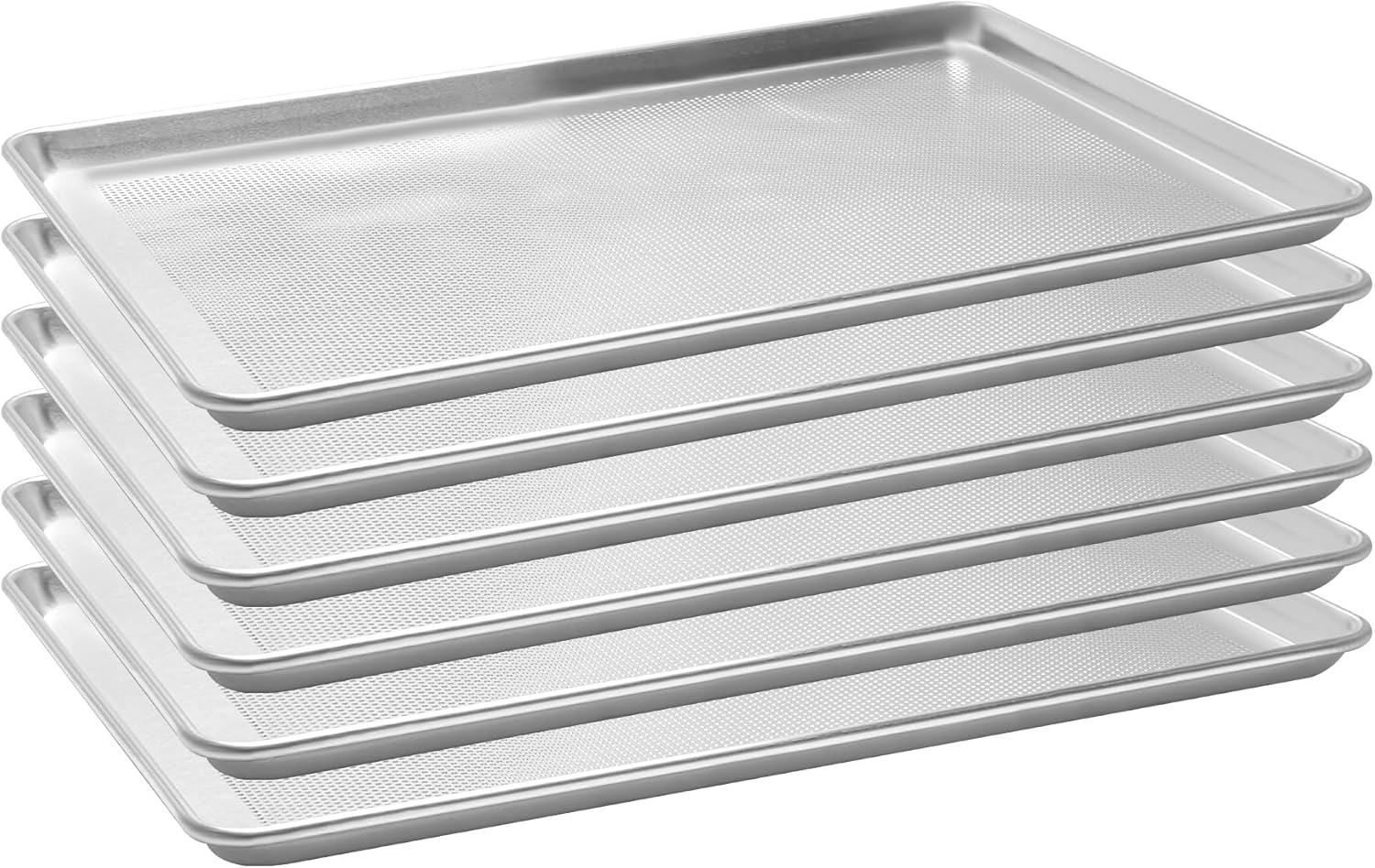 12 Pack Full Size Aluminum Perforated Baking Sheet Pan, 26"×18" Cookie Sheets For Oven in Bakery, Restaurant & Kitchen
