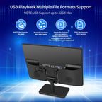 17 inch TV,Small HD Widescreen LED with Antenna,Digital ATSC Tuner-Free HD Local Channels,HDMI VGA USB Port,12 Volt Charger Cable/AC Power TV for Camping,Caravan and Kitchen