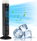 13 Bladeless Tower Fan, 90° Oscillating Fans for Indoors with 3 Speeds, LED Light, Portable USB Standing Fan for Bedroom Home, Office, Mini Size, 34dB Quiet Cooling, Easy to