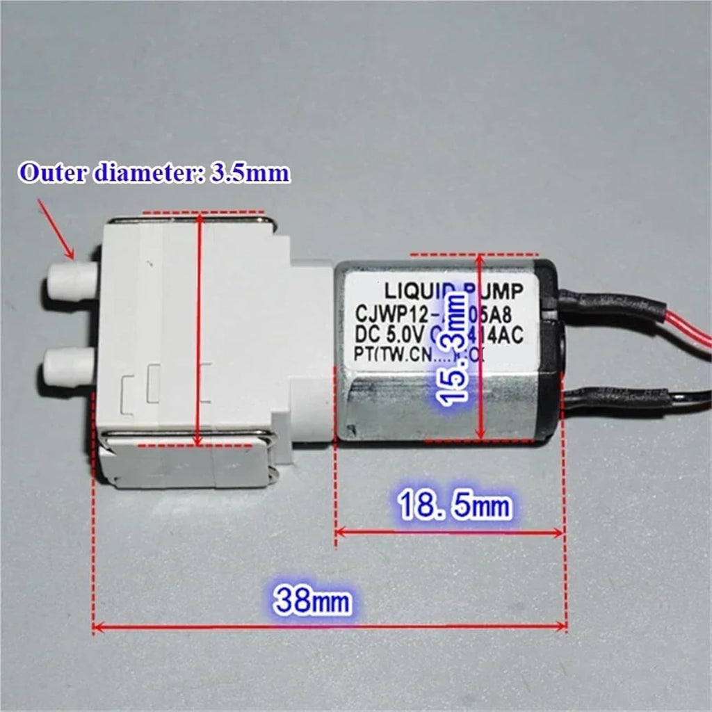 1pc CJWP12 Micro 030 Diaphragm Water Pump 3V 3.7V 5V Mini Self-priming Suction Water Pump Liquid Pump DIY Sweeper Robot(Model B)