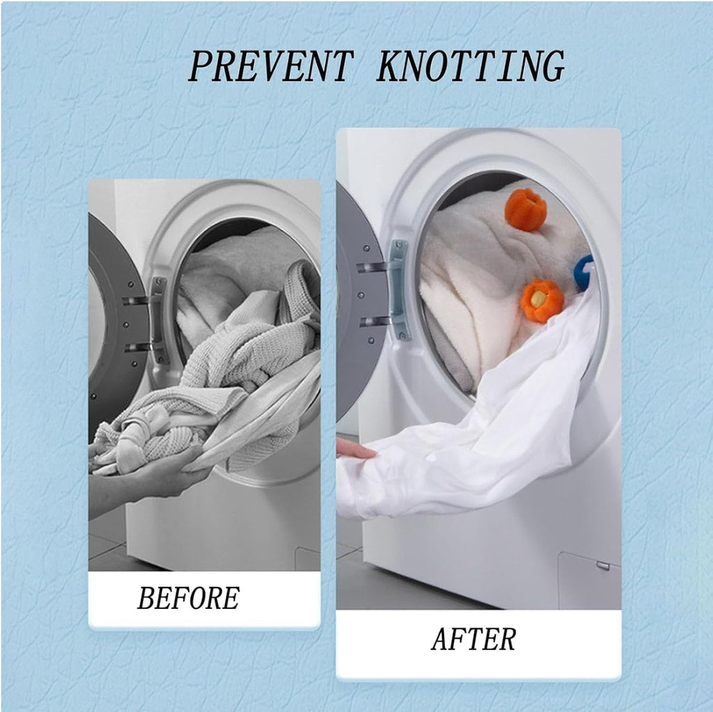 10 Pcs Pet Hair Remover for Laundry, Washing Machine Hair Catcher, Dryer Balls for Clothing Dog Cat Pet Fur Remover (Orange+Blue)