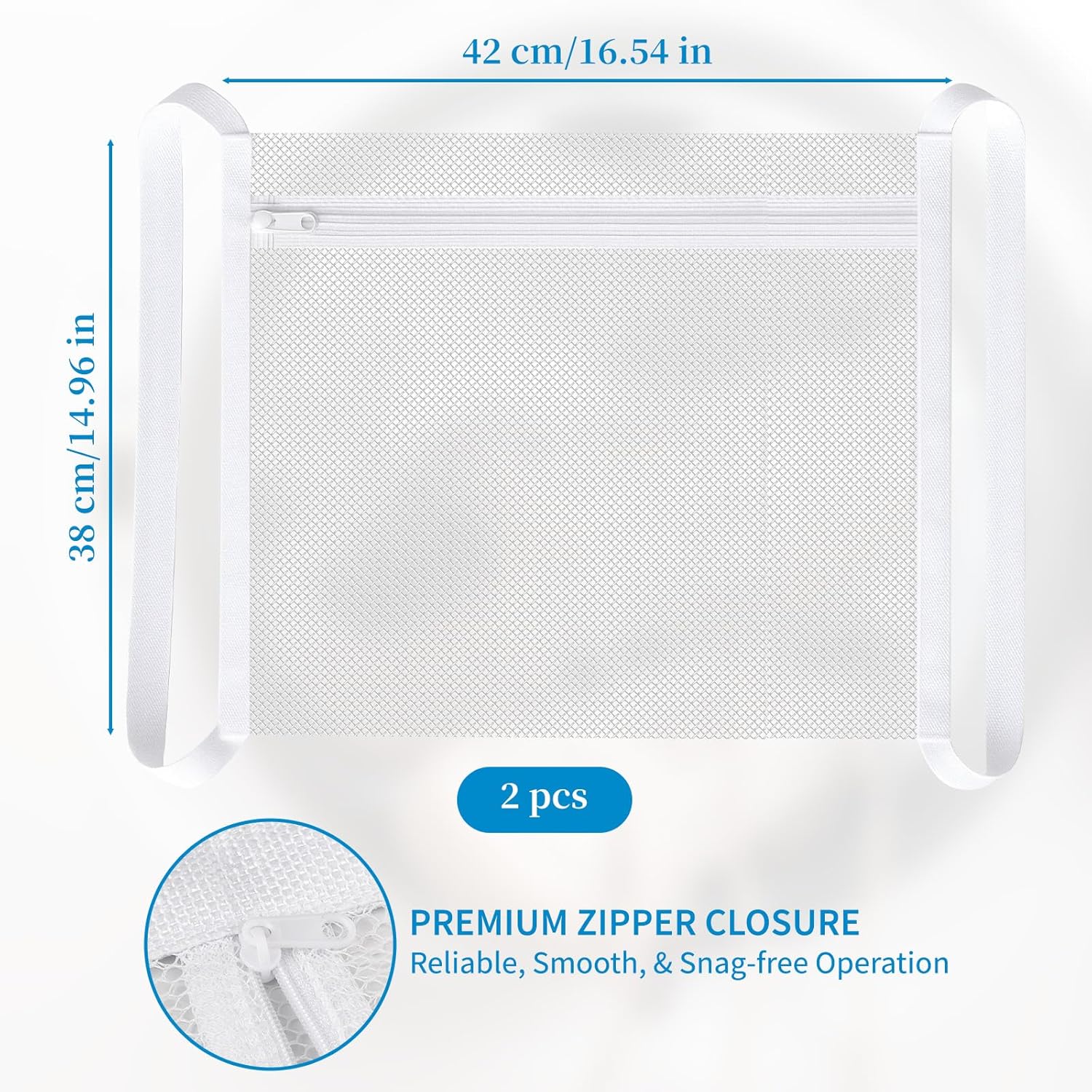 2 Pack Mesh shoe bag for washing machine,15X16.5'' Laundry Shoes Bag for Washer, Reusable Shoe Dryer Bags for Sneakers Washing, Shoes Laundry Bags for Home & Travel