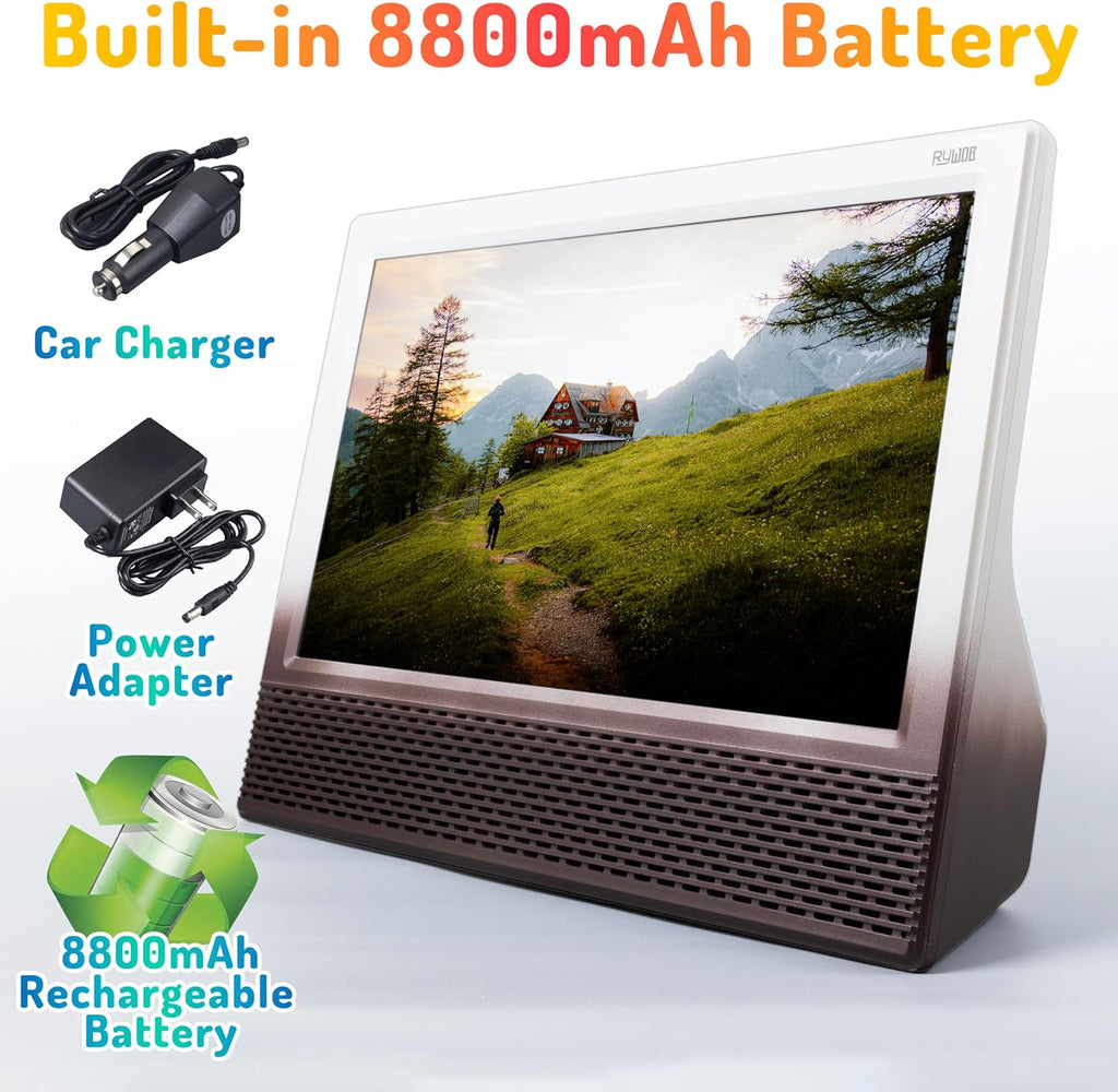 14’’ Portable TV with Antenna,Built-in 8800mAh Rechargeable Battery,ATSC Digital Television with HDMI/USB/TF Card Ports,Stero Speakers TV for Camping,Kitchen,Car