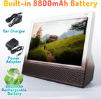 14’’ Portable TV with Antenna,Built-in 8800mAh Rechargeable Battery,ATSC Digital Television with HDMI/USB/TF Card Ports,Stero Speakers TV for Camping,Kitchen,Car