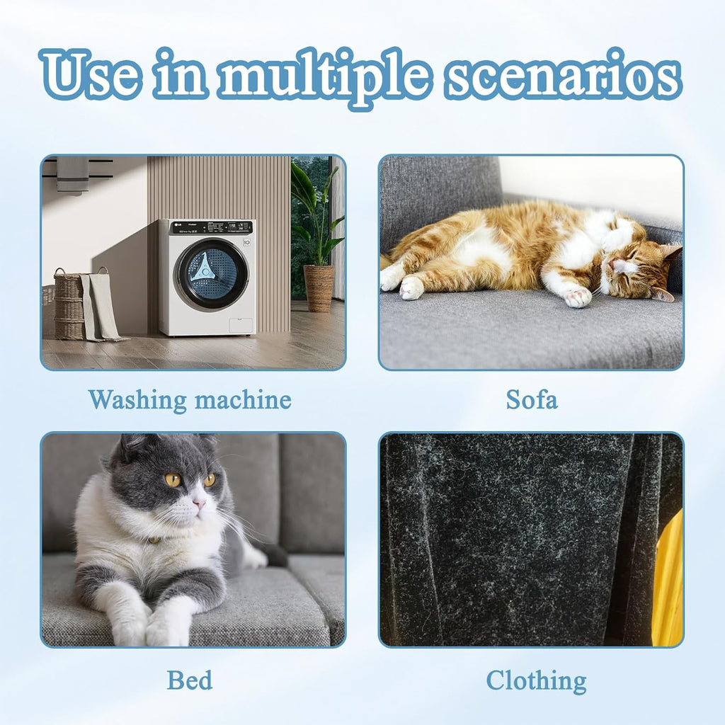 10 Pack Pet Hair Remover for Laundry, Reusable Pet Hair Catcher for Washing Machine, Wet and Dry Use Pet Lint Catcher, for Washer, Dryer, Bedding, Clothes